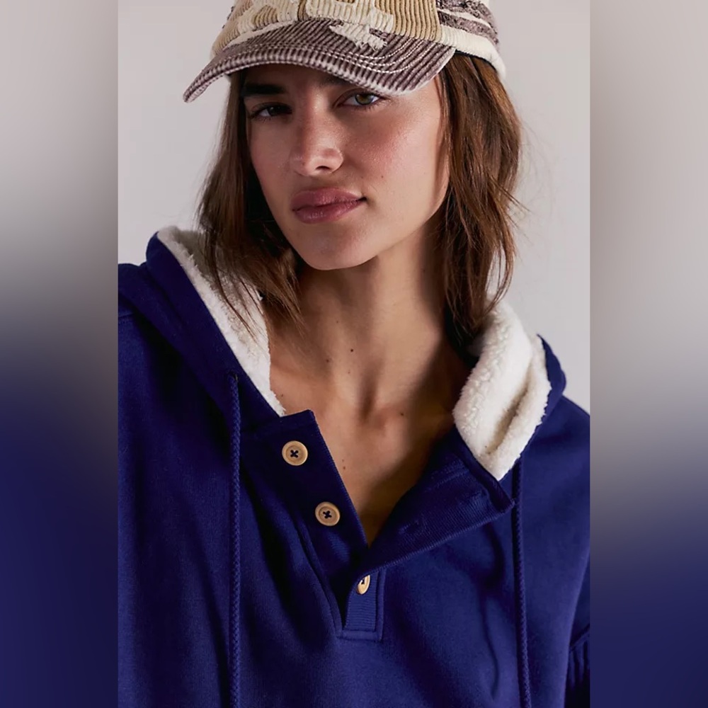 NWT! FP Free People Cozy Time Hoodie Sz XS & Medium - Picture 3 of 5